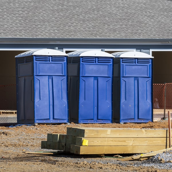 is there a specific order in which to place multiple porta potties in Romney West Virginia